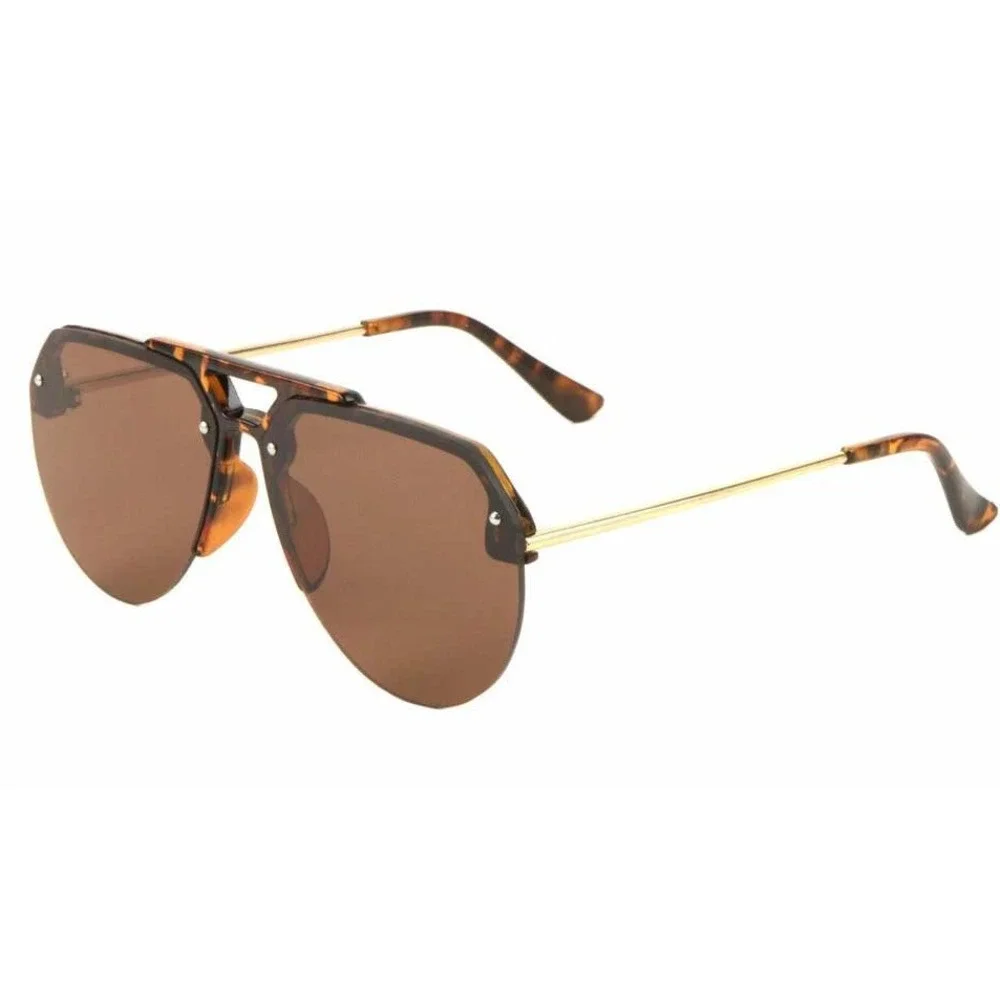 Sunglasses Men Fashion Rimless Driving Shades Pilot Style Classic UV‎ Protection